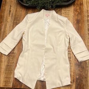 Pink Lily White Blazer Size Small